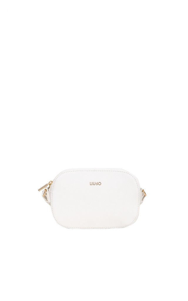 Torebka Liu Jo Camera Case Logo Bianco Lana