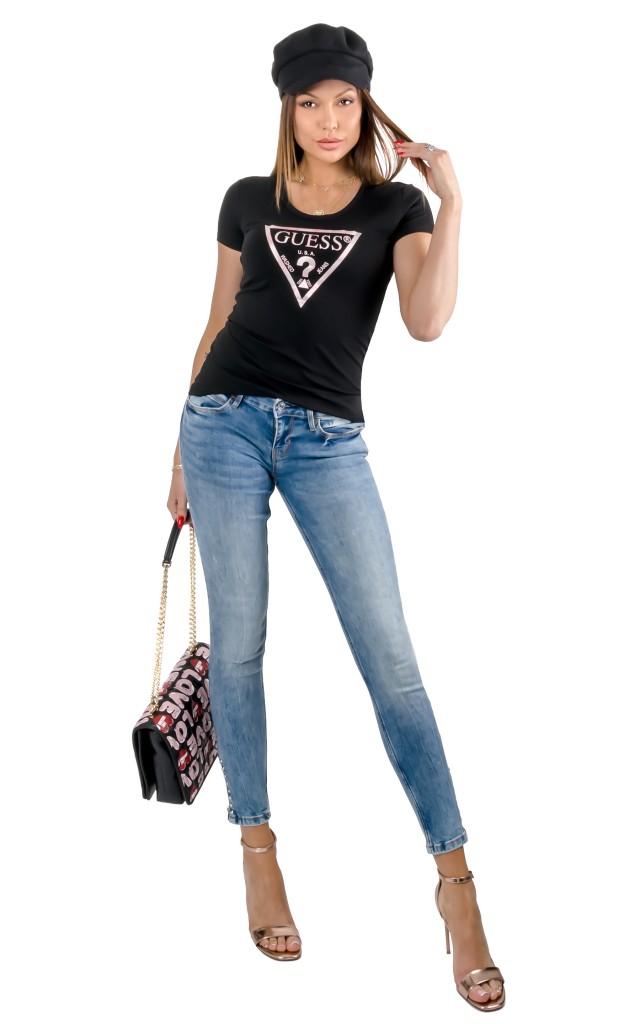 Spodnie Jeansowe Skinny Low Guess Blue