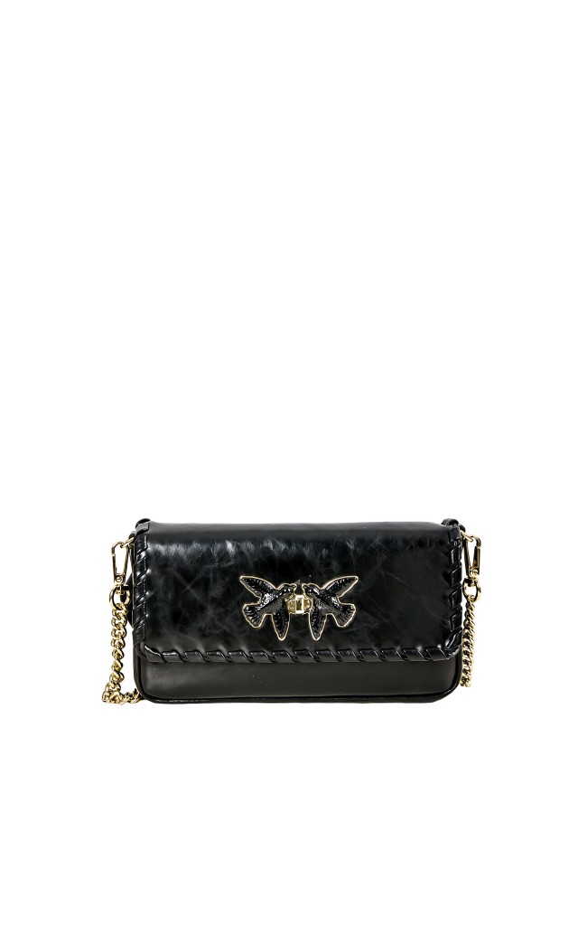 Torebka Nerka Baguette Mini Twist Pinko Black