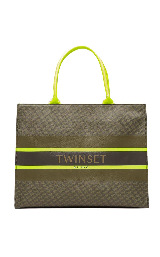 Torebka Shopper Twin Set Butterfly Green