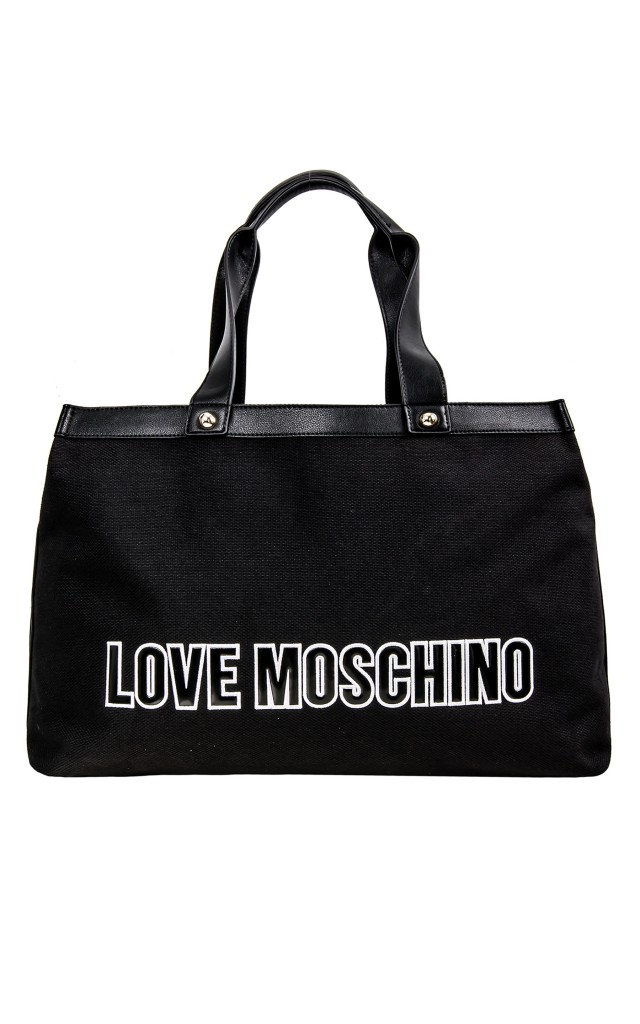 Torba Shopper Canvas Moschino Nero