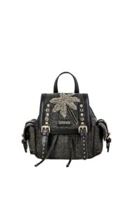Plecak Liu Jo Agil Logo Palms Nero