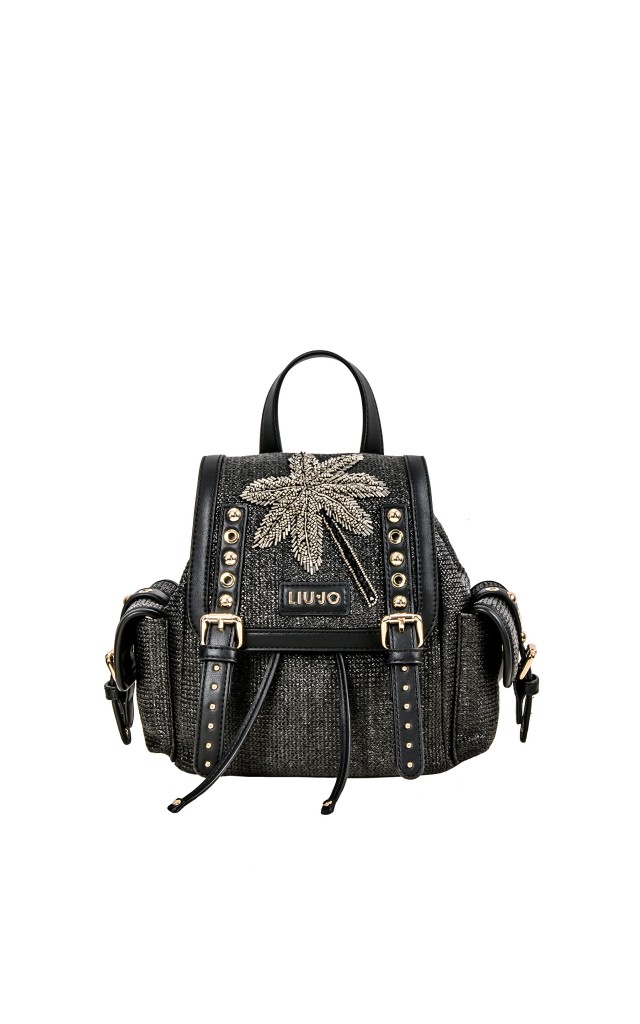 Plecak Liu Jo Agil Logo Palms Nero