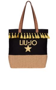 Torba Liu Jo Logo Finta Nero