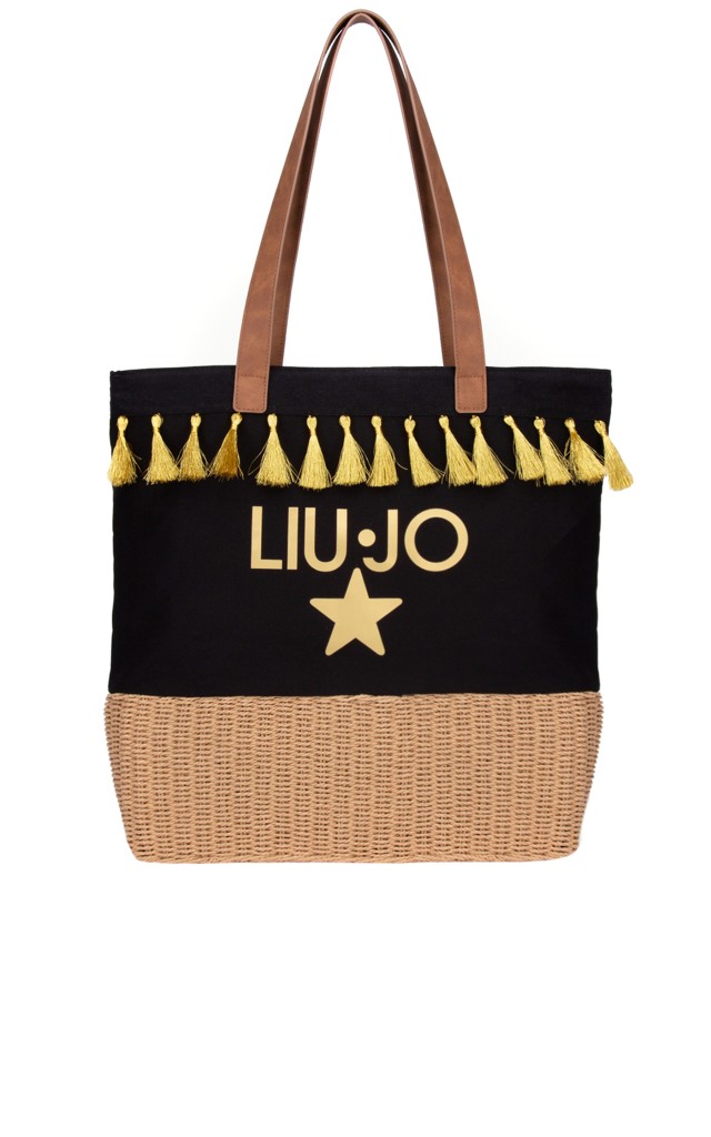 Torba Liu Jo Logo Finta Nero