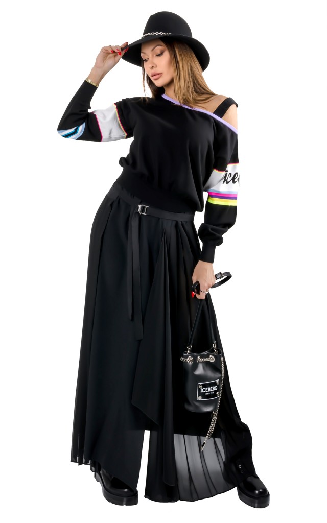 Sweter Iceberg Logo Black