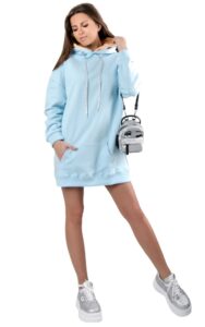 Bluza Abito Chiara Ferrani Logo Pastel Blue