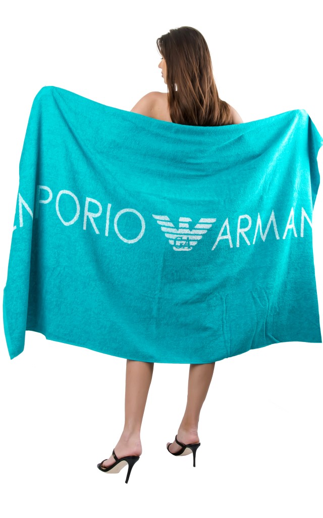 Ręcznik Emporio Armani Beachwear Water Green