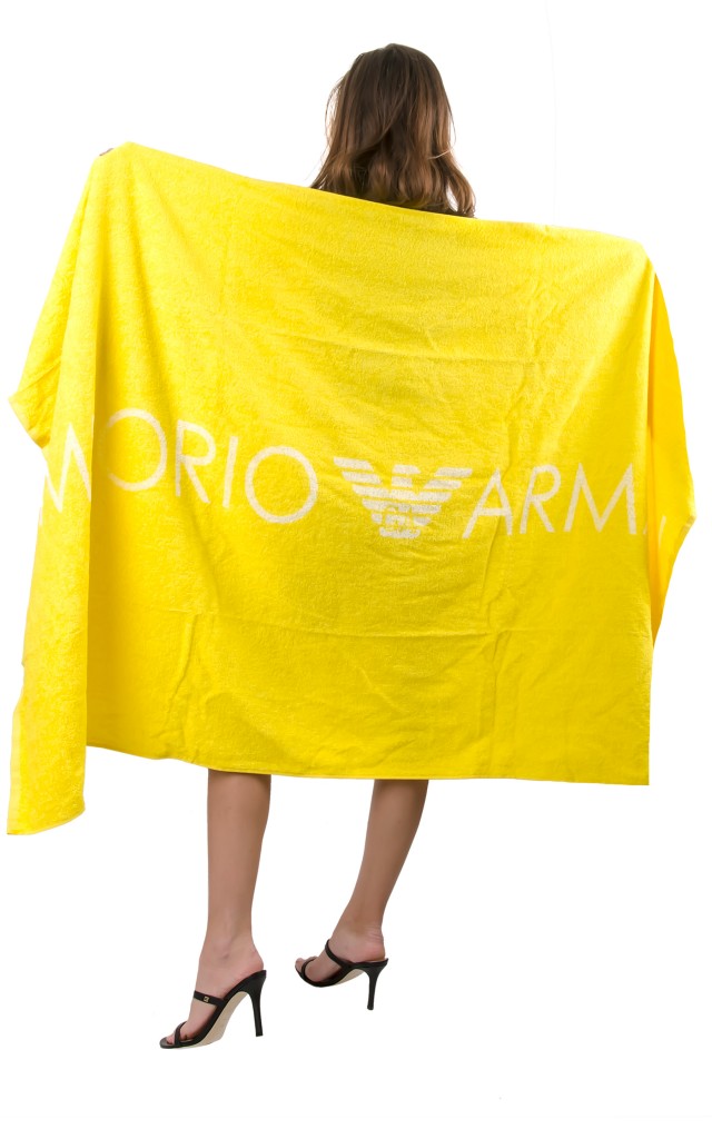 Ręcznik Emporio Armani Beachwear Yellow