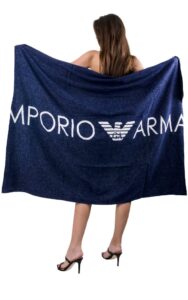 Ręcznik Emporio Armani Beachwear Indigo Blue