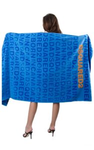 Ręcznik Dsquared2 Beachwear Logo Blue