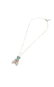 Naszyjnik Patrizia Pepe Fly Logo Silver