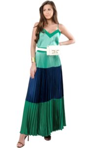 Sukienka Maxi Twin Set Green Pitone