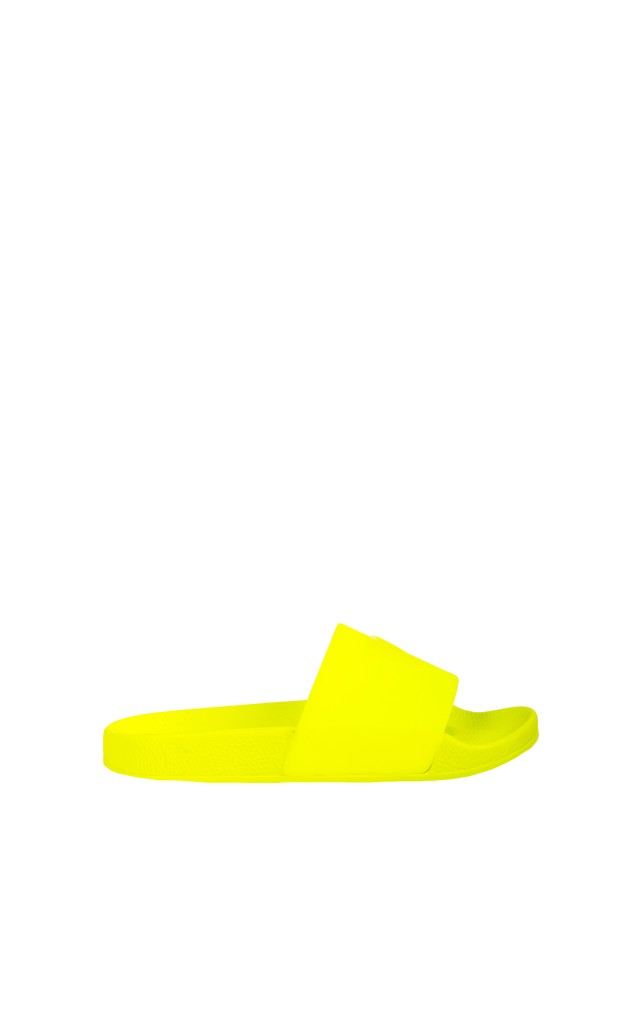Klapki Guess Logo Neon Yellow