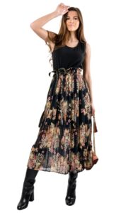 Sukienka Midi Liu Jo Nero Nuit Flower
