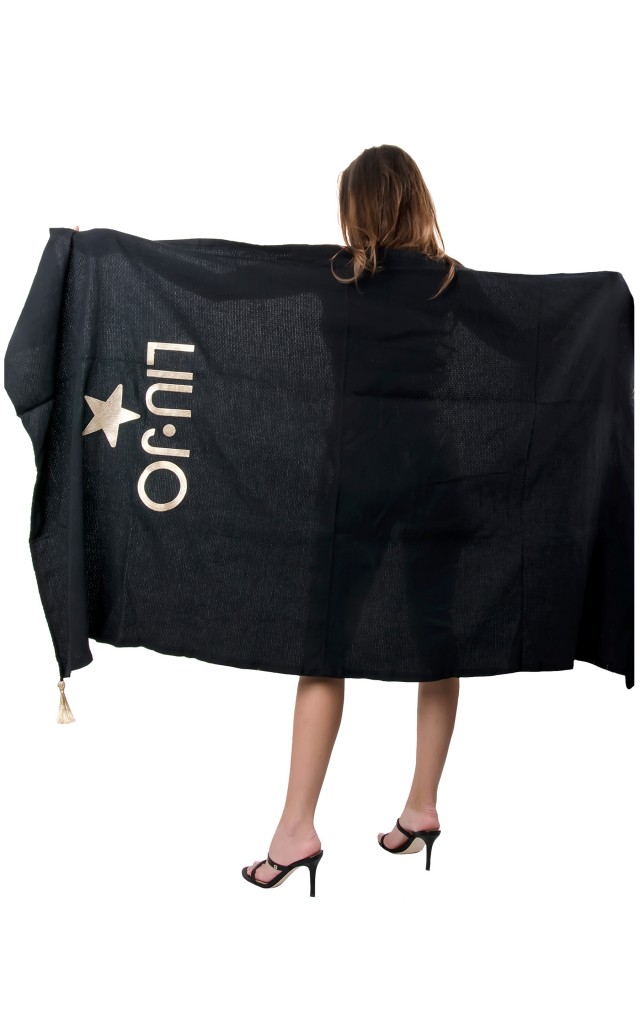 Ręcznik Plażowy Liu Jo Logo Nero