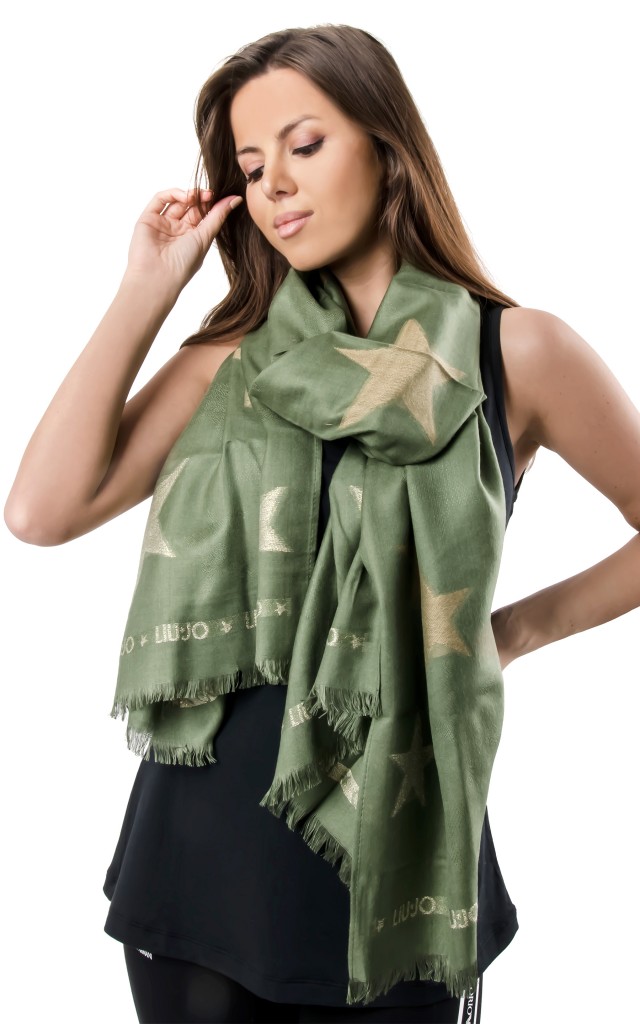 Szal Stelle Liu Jo Vert Militaire