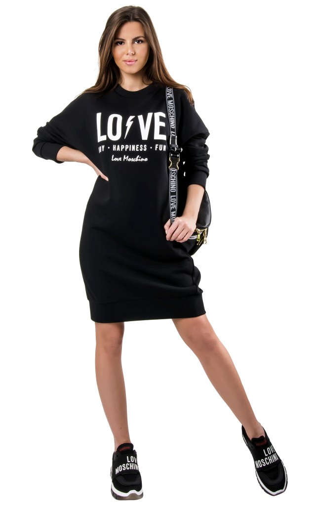 Sukienka Dresowa Moschino Joy Black