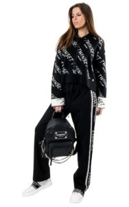 Spodnie Lampasy Twin Set Nero