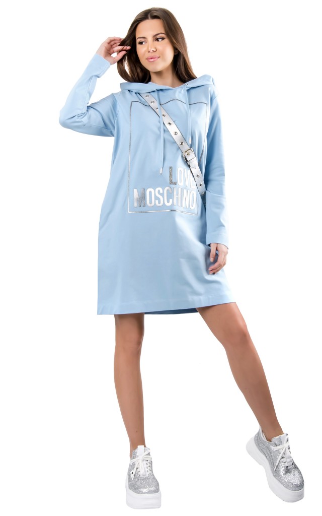 Sukienka Dresowa Frame Moschino Blue