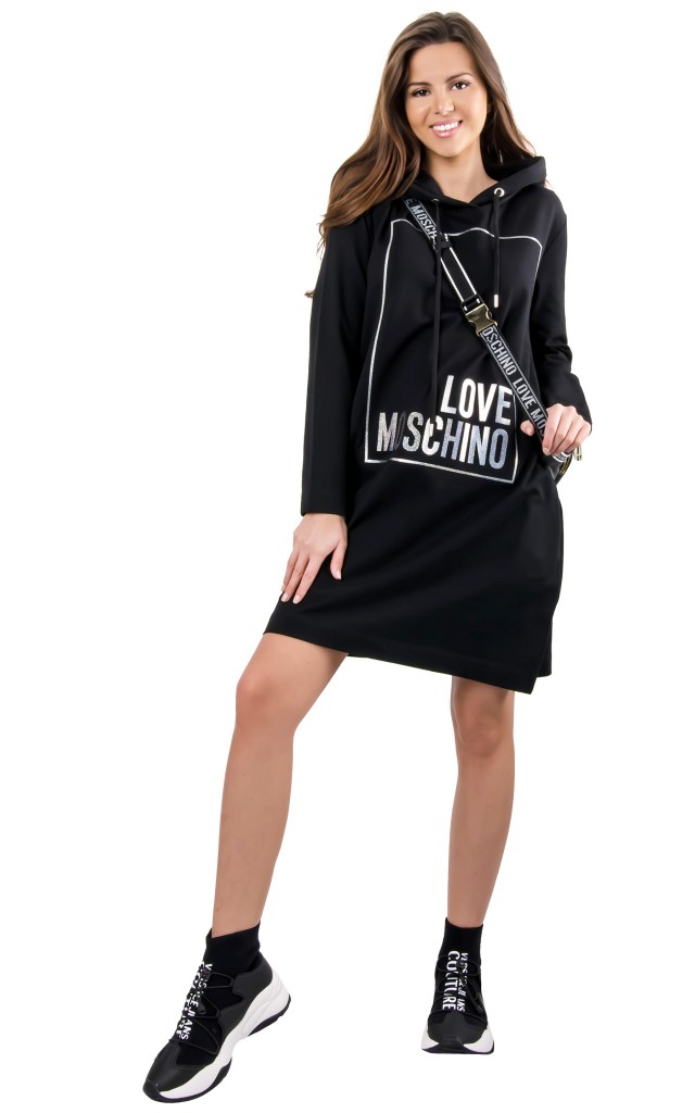 Sukienka Dresowa Frame Moschino Black