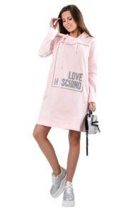 Sukienka Dresowa Frame Moschino Pink