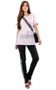 T-shirt Moschino Frame Light Pink