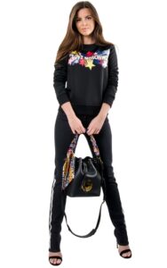 Bluza Moschino Colour Stars Black