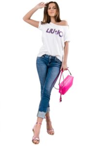 T-shirt Liu Jo Moda Bianco Ottico