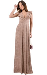 Sukienka Dzianinowa Maxi Liu Jo Light Bronze