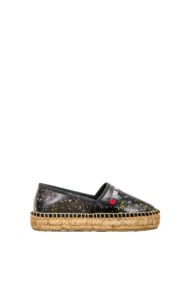 Espadryle Z Nazwą Marki Pollock Moschino Nero