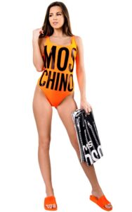 Strój Kąpielowy Moschino Neon Orange