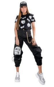 T-shirt Chiara Ferragni Logomania Nero