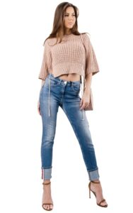 Sweter Knit Denny Rose Light Pink