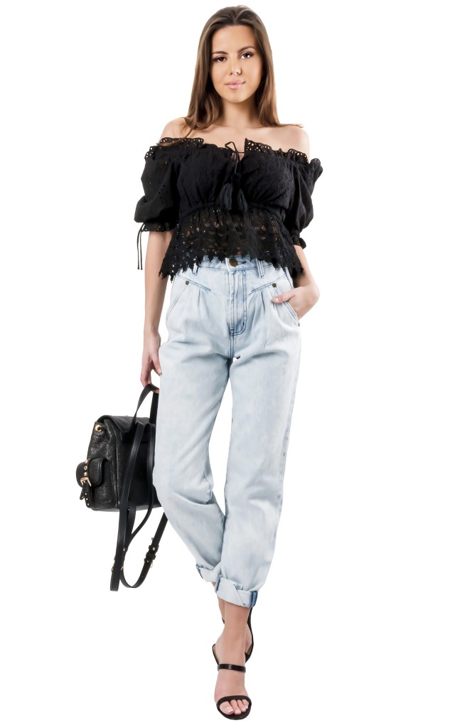 Top Hiszpanka Twin Set U&B Nero