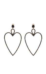 Kolczyki Red Valentino Heart Nero Gold