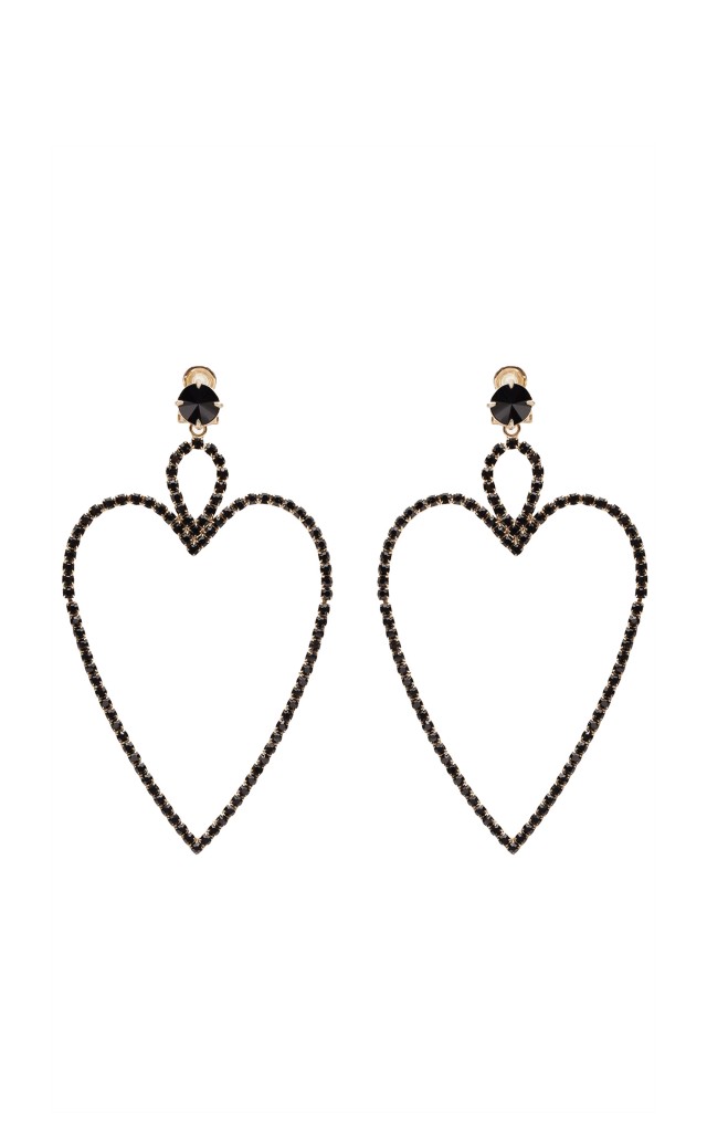 Kolczyki Red Valentino Heart Nero Gold