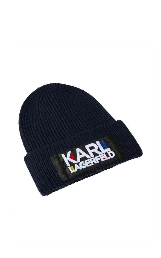 Czapka Karl Lagerfeld Navy Blue
