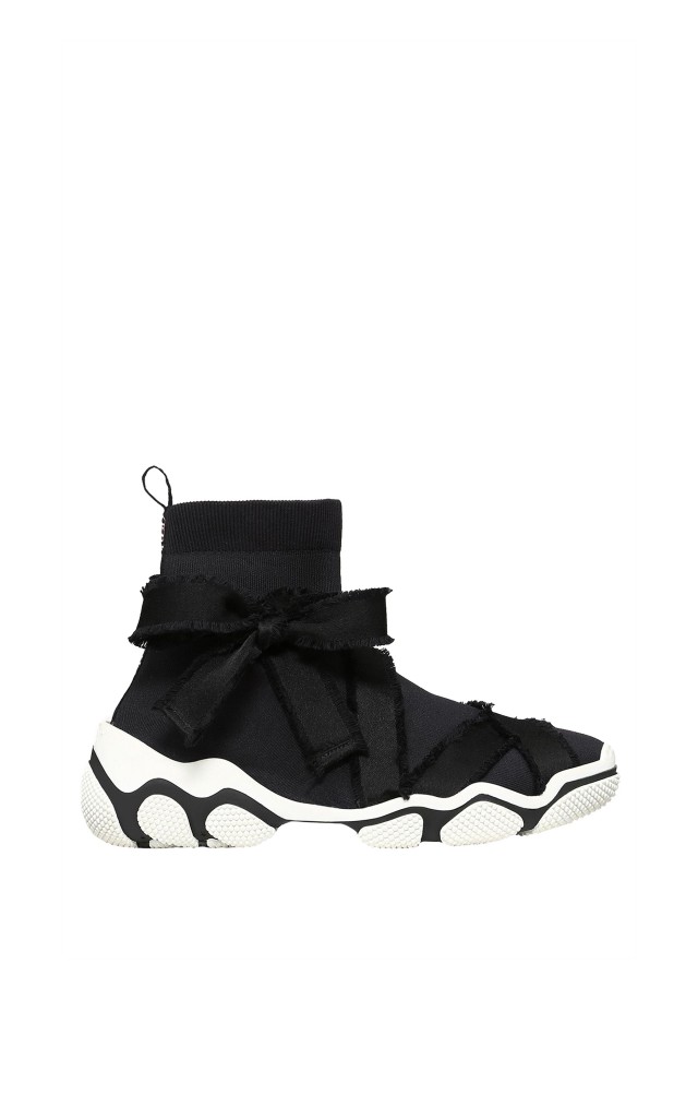 Sneakersy Z Wiązaniem Red Valentino Logo Nero