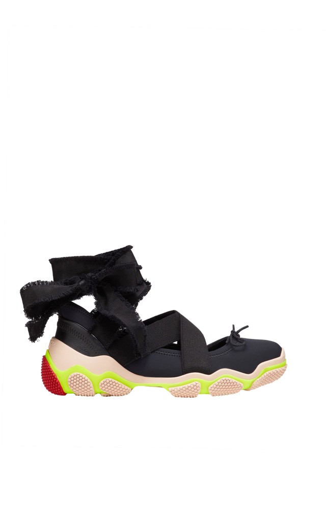 Sneakersy Red Valentino Nero Fluo