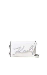 Torebka 2w1 Signature Karl Lagerfeld White