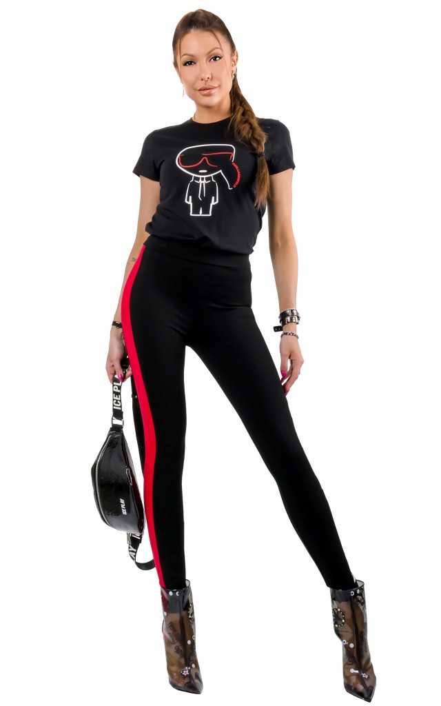 T-shirt Ikonik Karl Lagerfeld Black