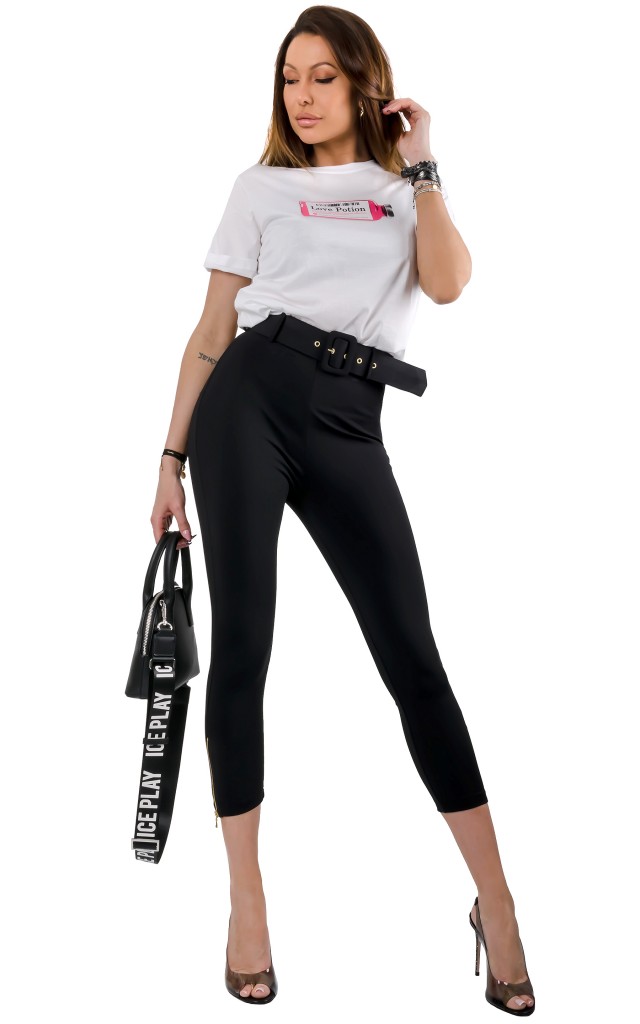 Spodnie Dopasowane Silvian Heach Black