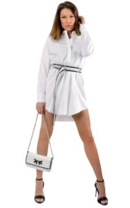 Koszulowa Sukienka Karl Lagerfeld White