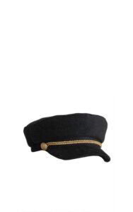 Czapka Kaszkiet Elisabetta Franchi Nero