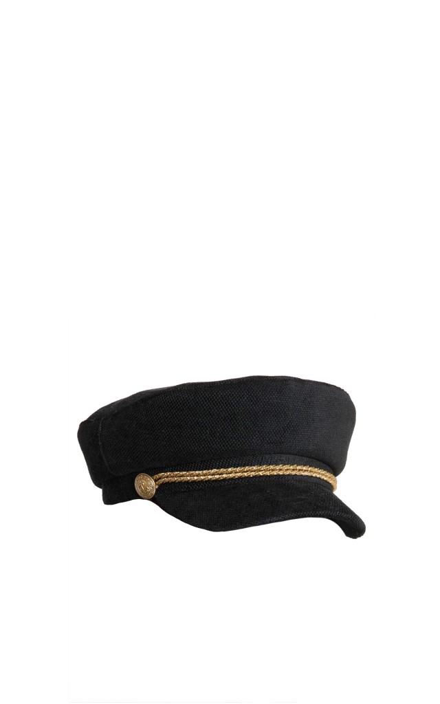 Czapka Kaszkiet Elisabetta Franchi Nero