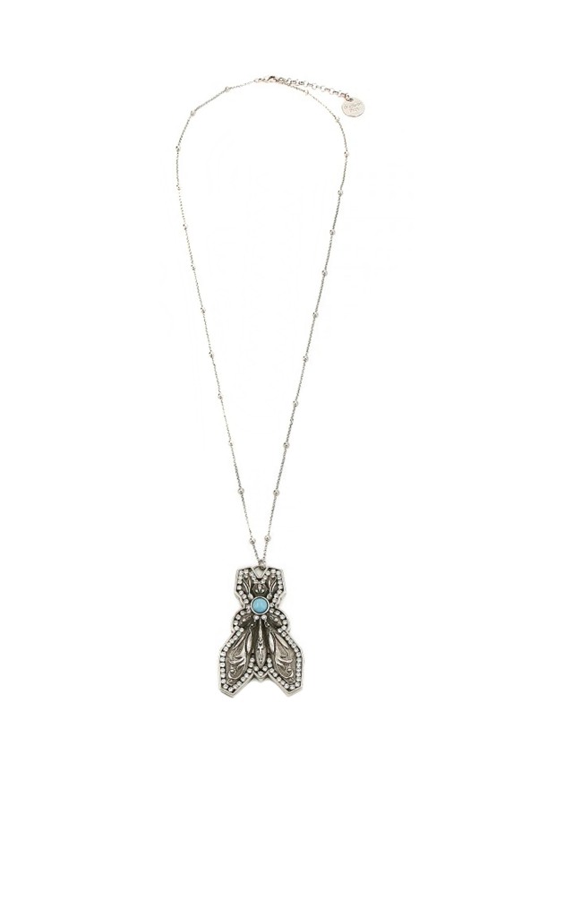 Naszyjnik Ważka Patrizia Pepe Turquoise Silver