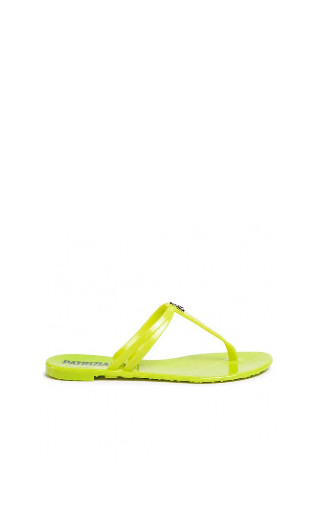 Klapki Japonki Patrizia Pepe Neon Green