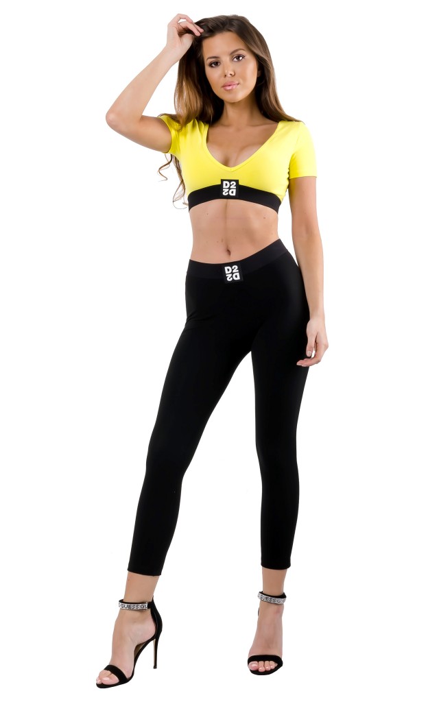 Legginsy Dsquared2 Underwear Logo Black