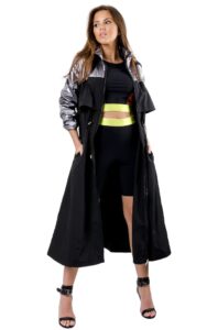 Parka Metaliczna Patrizia Pepe Nero